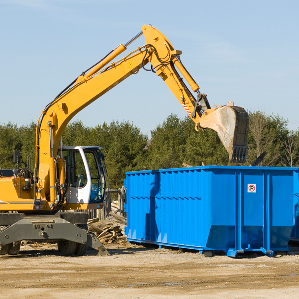 what size residential dumpster rentals are available in Dorothy